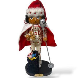 Elvis Presley Christmas Nutcracker Large 16" Vintage Holiday Decor Wood Collecti